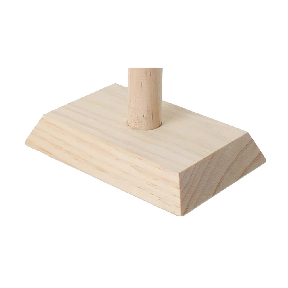 Wooden Jewelry Display Stand T-Shaped Bracelet Holder Necklace Storage Organizer Elegant Rack for Bracelets Bangles Chains