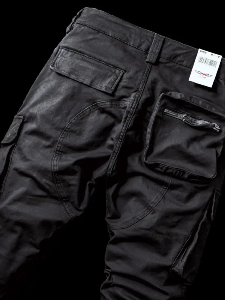 

Yezoe Men's Cotton Work Trousers Autumn Winter Loose Straight Leg Casual Pants Multi kets Military Sle Comfortable Fit