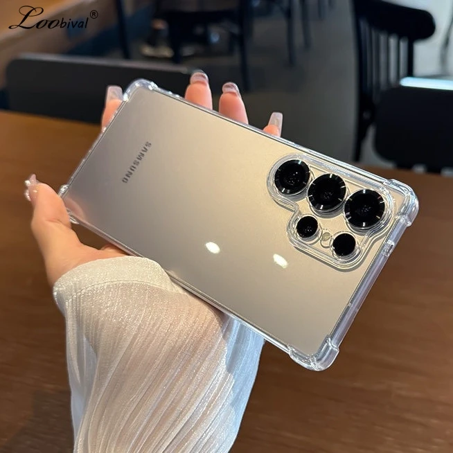 Transparente Weiche TPU-Hülle für Samsung Galaxy S26 S25 Ultra S24 S23 Plus S22 S21 FE A55 A56 A16 A35 A15 A37 A57 Klare Schlanke Schutzhülle
