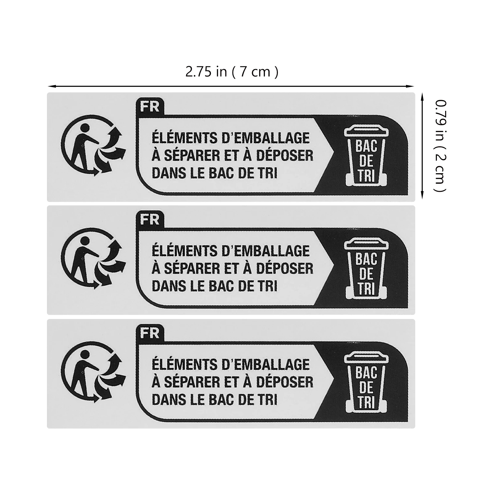 

Premium Eco-Friendly Recycle Stickers Self-Adhesive Paper Labels Trash Sorting Garbage Packaging Waterproof Label