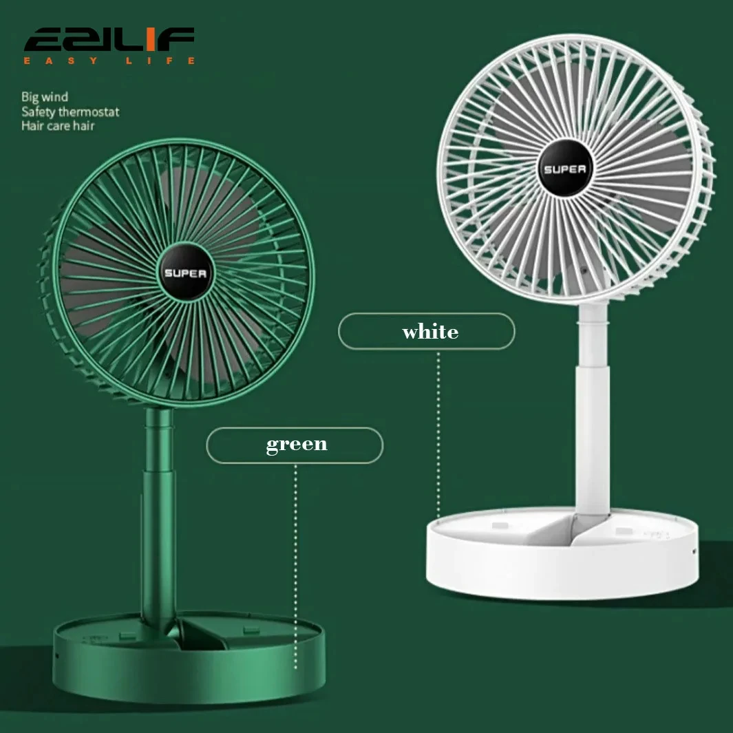 Desktop fan charging model, long endurance USB foldable mini retractable fan, dormitory portable desktop electric fan