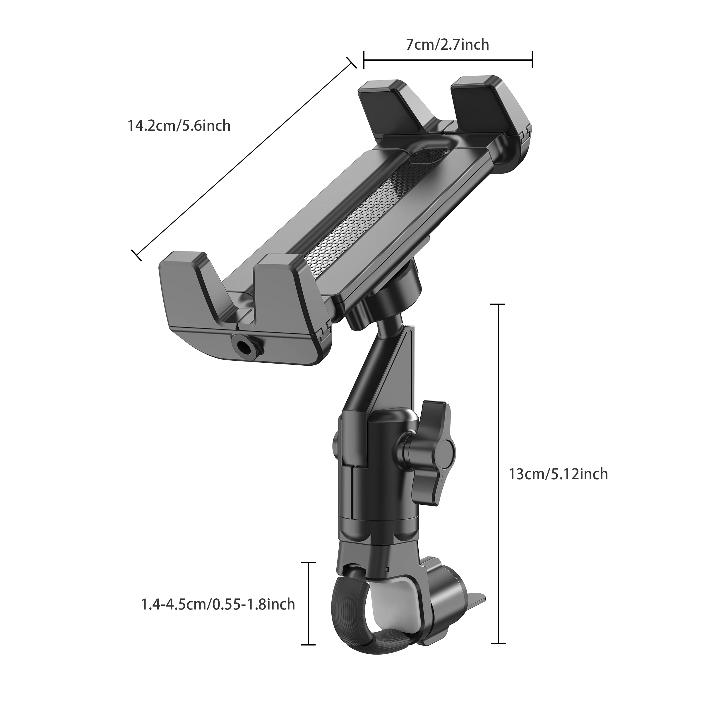 Microphone Music Stand Tablet Holder for iPad and Smartphone for Shee Music Fits Devices from Screen Size 4.7 to 12.9 Inches