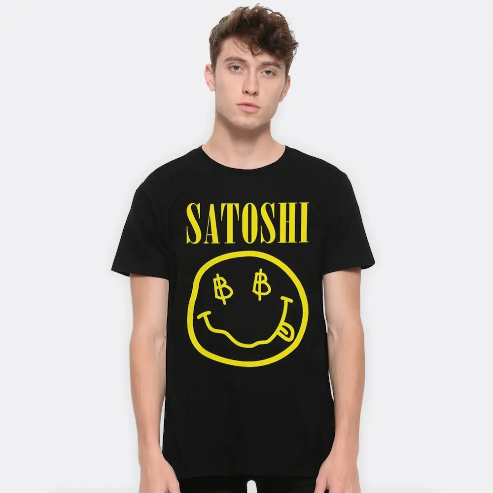 Забавная футболка Биткоин Satoshi Jack Dorsey всех размеров Btc 855112