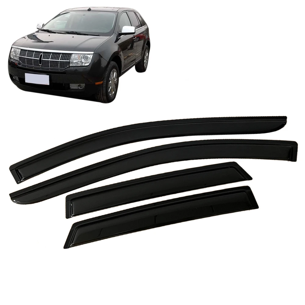 Window Visor for Lincoln MKX 2007 2008 2009 2010 2011 2012 2013 2014 2015 Weathershied Door Visor Wind Sun Rain Guards Side