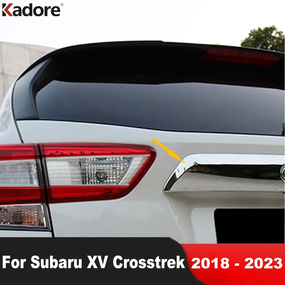 

For Subaru XV Crosstrek Impreza SUV 2018-2021 2022 2023 Chrome Car Rear Trunk Lid Cover Trim Tailgate Molding Strip Accessories