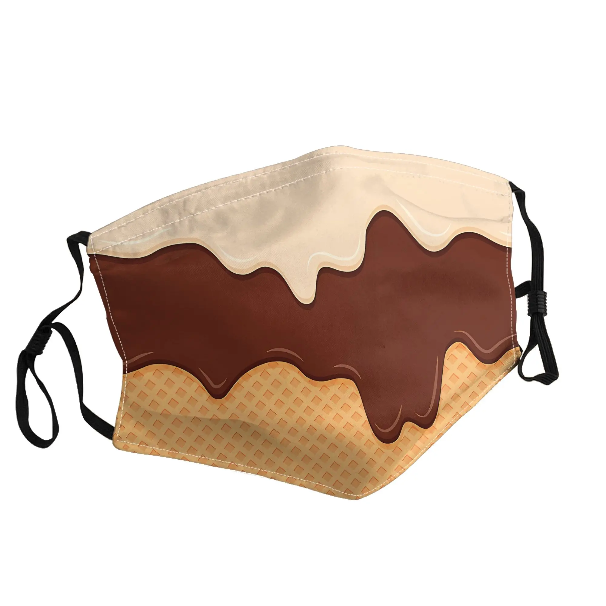 

Melting Ice Cream Mask Unisex Outdoor Fashion Printed