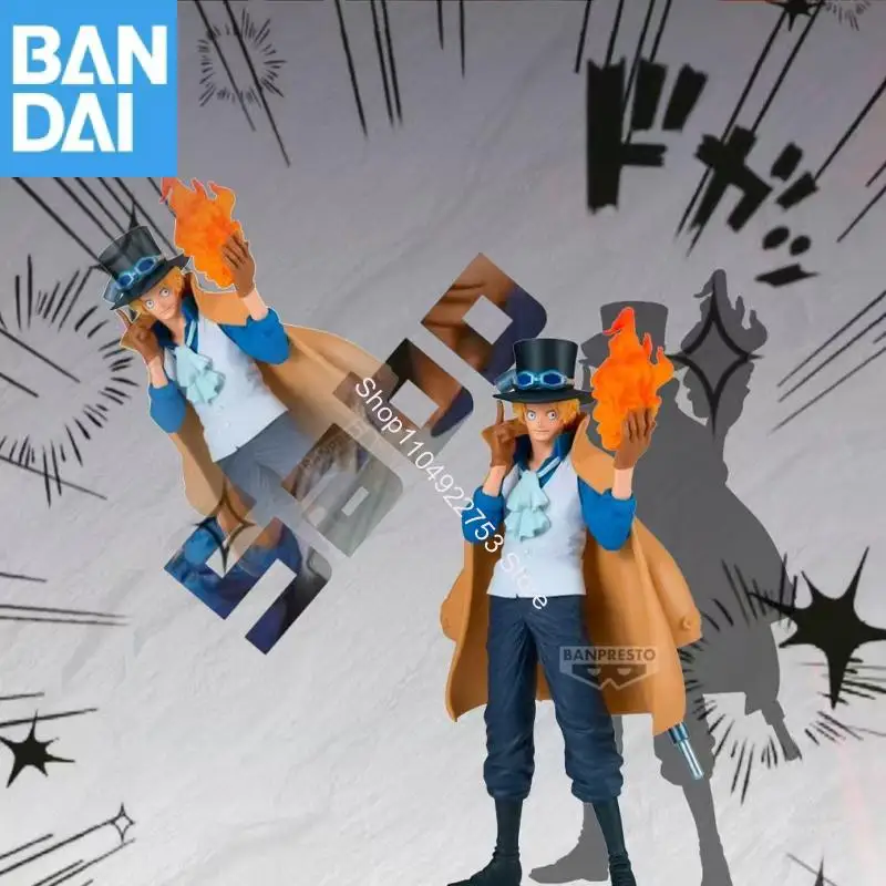 

BANDAI NAMCO BANPRESTO ONE PIECE KING OF ARTIST THE SHANKS Sabo Roger Shanks Аниме Фигурка Модель В наличии Оригинальный праздничный подарок