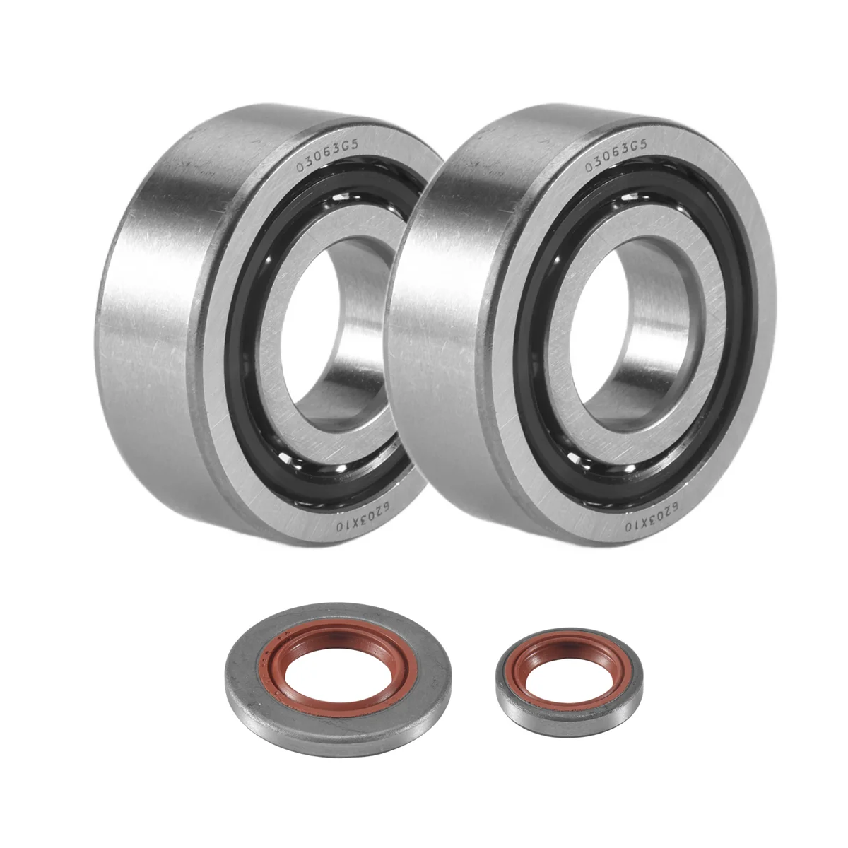 New Crankshaft Crank Bearing Oil Seals Kit for STIHL Ms660 066 Chainsaws Parts Replace 9640 003 1850, 9640 003 1560