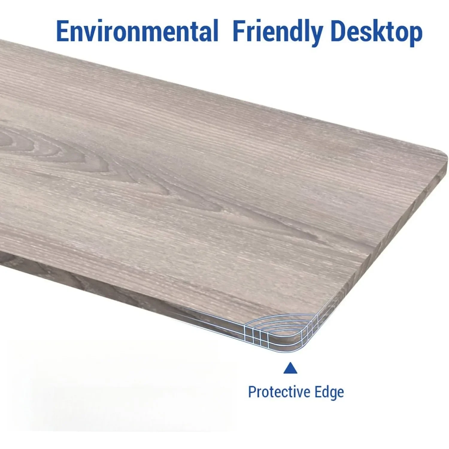 One-Piece Standing Desk 60 x 24 Inches Height Adjustable Electric Desk