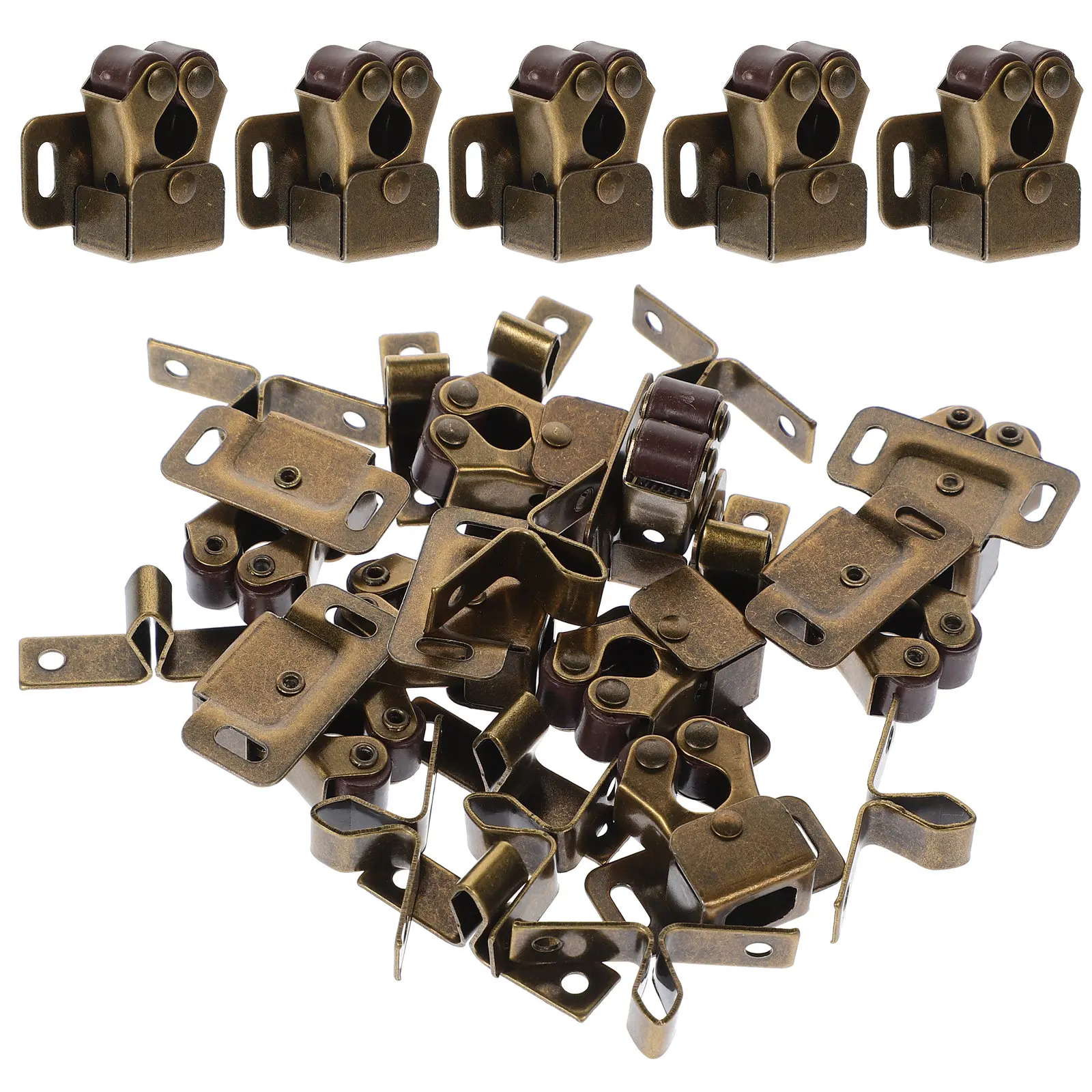 20Pcs Door Catch Toggle Clip for Cabinet Door Closure No Pull Needed Kitchen Bedroom Living Room Tidy Look Wear Resistant Heavy