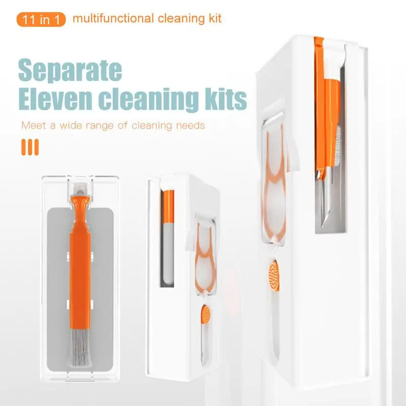 Keyboard Laptop Pc Cleaning Kit Brush Set 11 In 1 Cleaner Kit Computer Earphone Cleaning Kit Tablet And Screen Dust Brush Tools