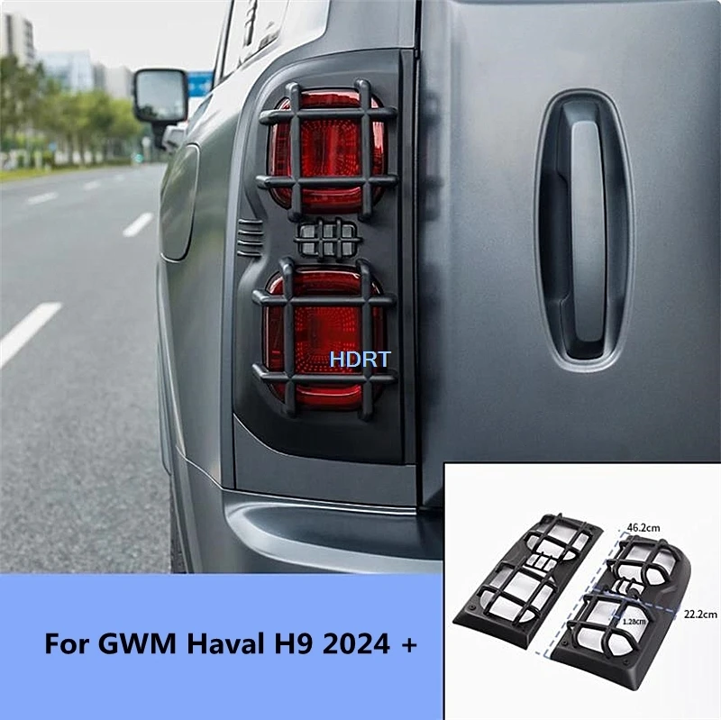 For Great Wall GWM Haval H9 2024 + Tail Lamp Frame Light Trim Cover Garnish Protector Decoration Accessories Exterior Sticker