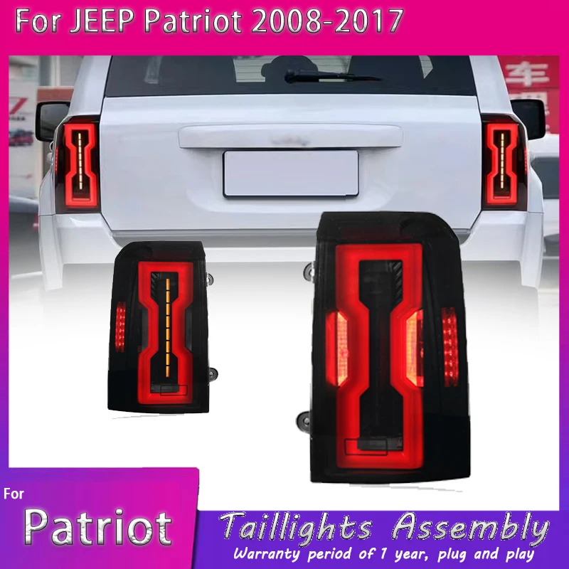 

Dynamic Turn Signal Tail Lamp Automotive Accessories Upgrade Modified New LED For Jeep Patriot Taillight 2008-2017