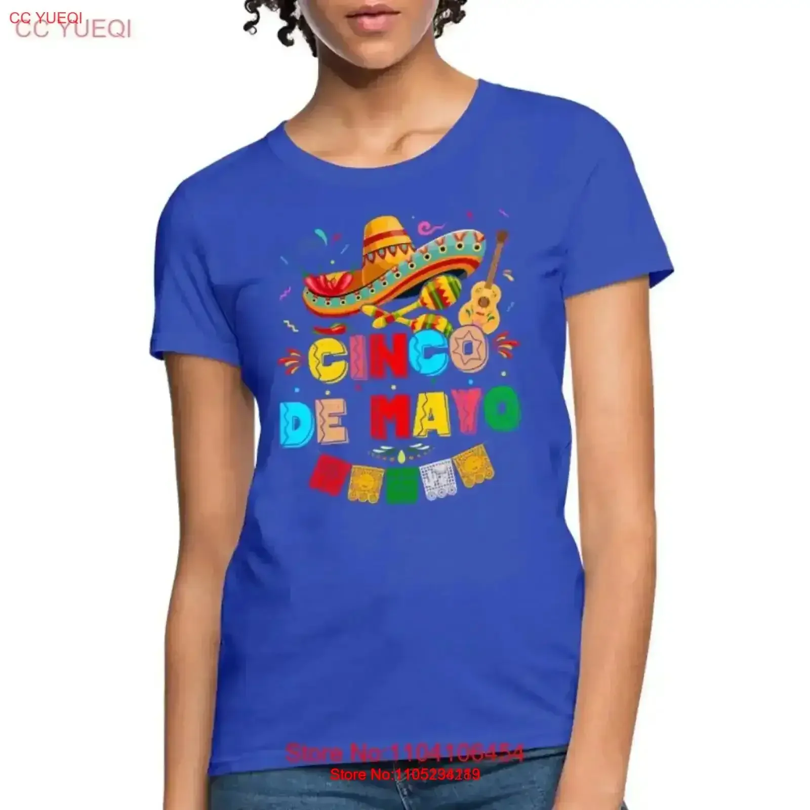 Cinco de Mayo Women's T Shirt vintage Washed Stretched Comfortable fashion homme Versatile Stylish graphic Breathable Soft