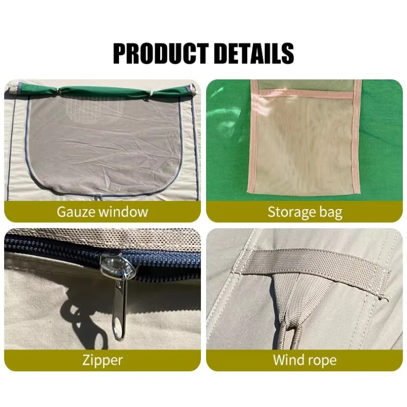 

Custom Large Waterproof Air Tent Oxford Cotton Canvas With PVC Fabric Aluminum Pole Multi-Person Inflatable Outdoor Camping