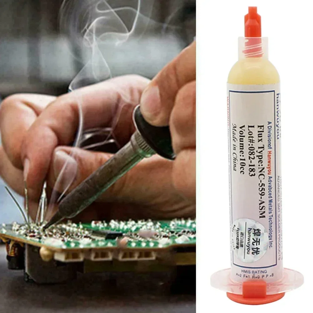 NC-559-ASM Solder Paste No-Clean Tacky Gel Solder Aste Welding Advanced Oil Flux Grease 10cc Soldering Repair Paste Soldering