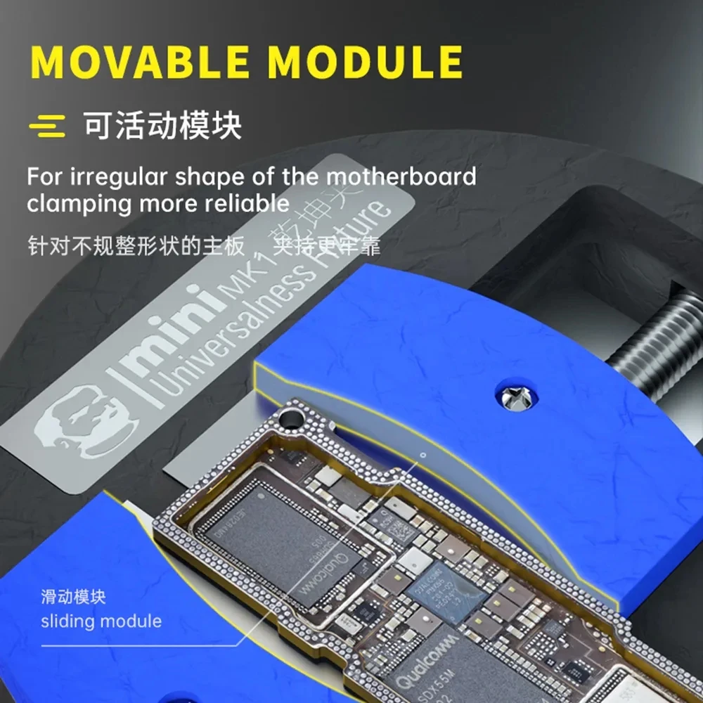 Mechanic MK1 Mini Motherboard Chip Clamping Universal Fixture Work With Microscope Mobile Phone Repair Tools for IPhone Xiaomi