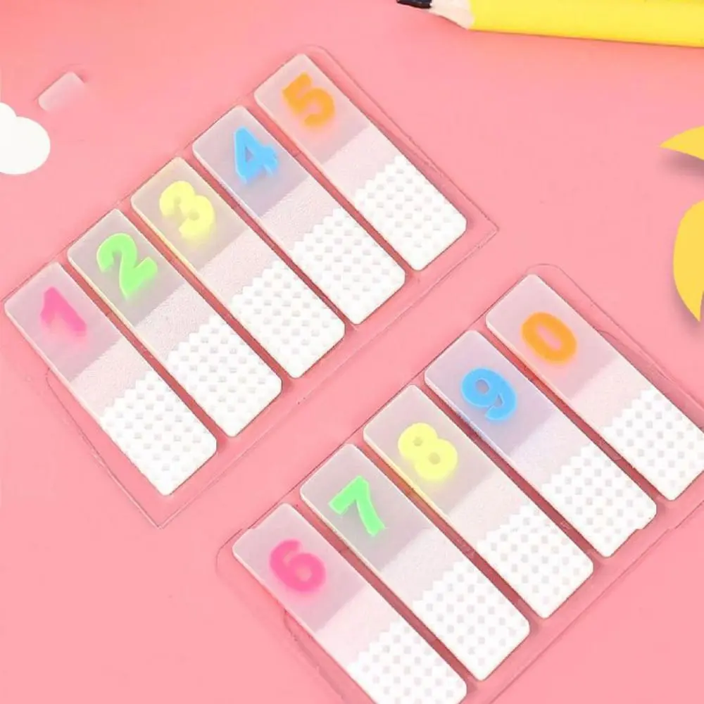100 Sheets PET Sticky Notes waterproof Writable Classification Instructions Label With Numeric Letters Index Tabs