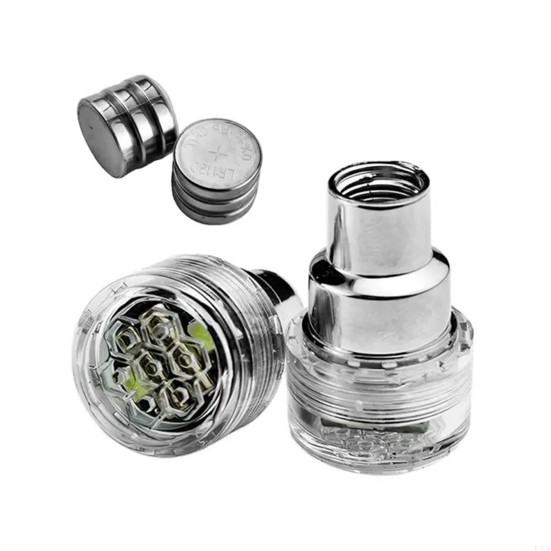 2026 New Motorcycle Tire Valves Cap With LED Light Waterproof Glowing LED Wheel Light