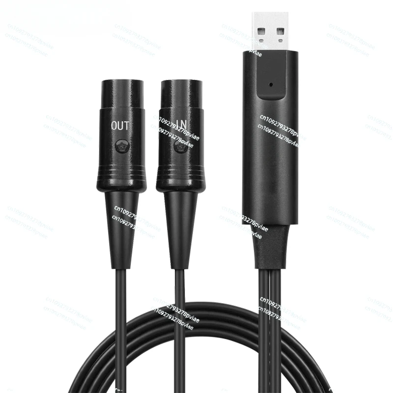 Applicable Yamaha electric piano MIDI cable USB to MIDI cable Roland electronic drum Yamaha electric blow pipe cable five pins