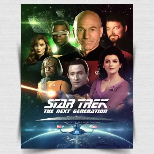 THE NEXT GENERATION METAL SIGN WALL PLAQUE poster print TV Series-Aluminum