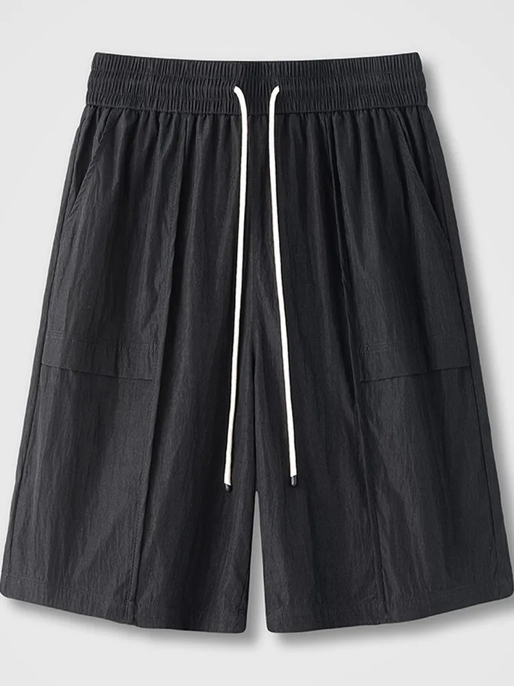 

Быстросохнущие рабочие шорты для мужчин, летние модные спортивные брюки до колена, стильная повседневная верхняя одежда, новая модель, брюки средней длины