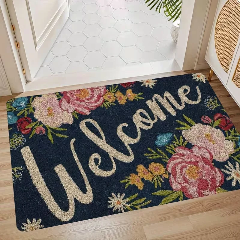 Geeignet für den Innenhofingang, rutschfester Teppich, Schlafzimmer, Zimmer, Geschenk und eine natürliche Kokospalme-Fußmatte für die Heimdekoration