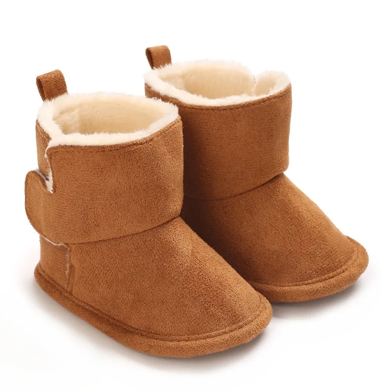 Botas de bebé de moda, zapatos antideslizantes cálidos de invierno para bebés recién nacidos de 0 a 1 año