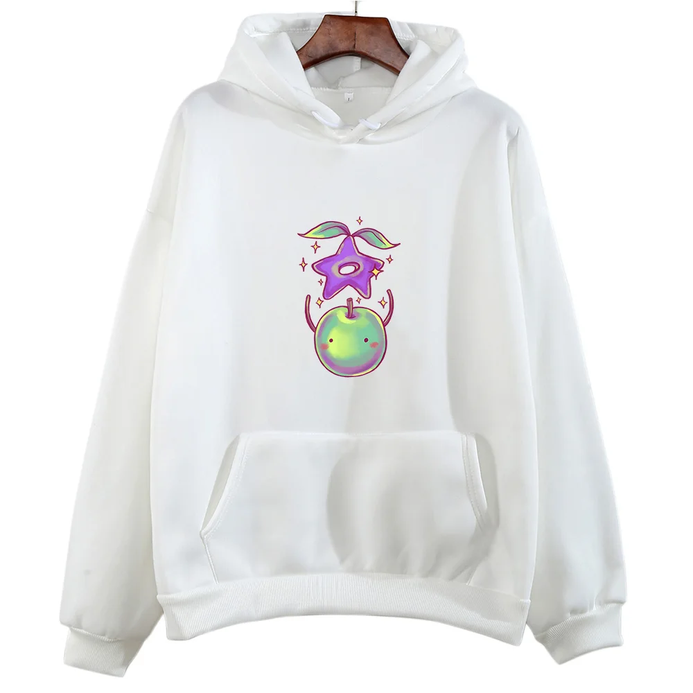 Stardew Valley Junimo Pattern Hoody Women Fashion Long-sleeve Sweatshirts Cute Cartoon Graphic Hoodie Comfortable Casual Tops