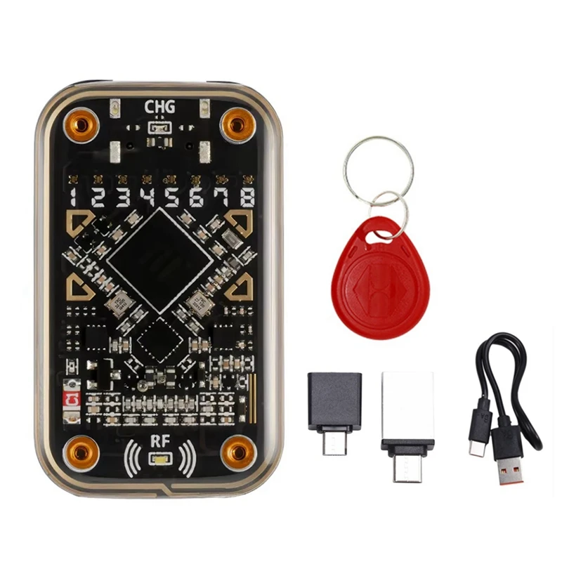 

RFID Smart Chip Reader+8268 Keychain Chameleon Ultra Contactless Smart Card Emulator 125Khz 13.56Mhz Badge Decode