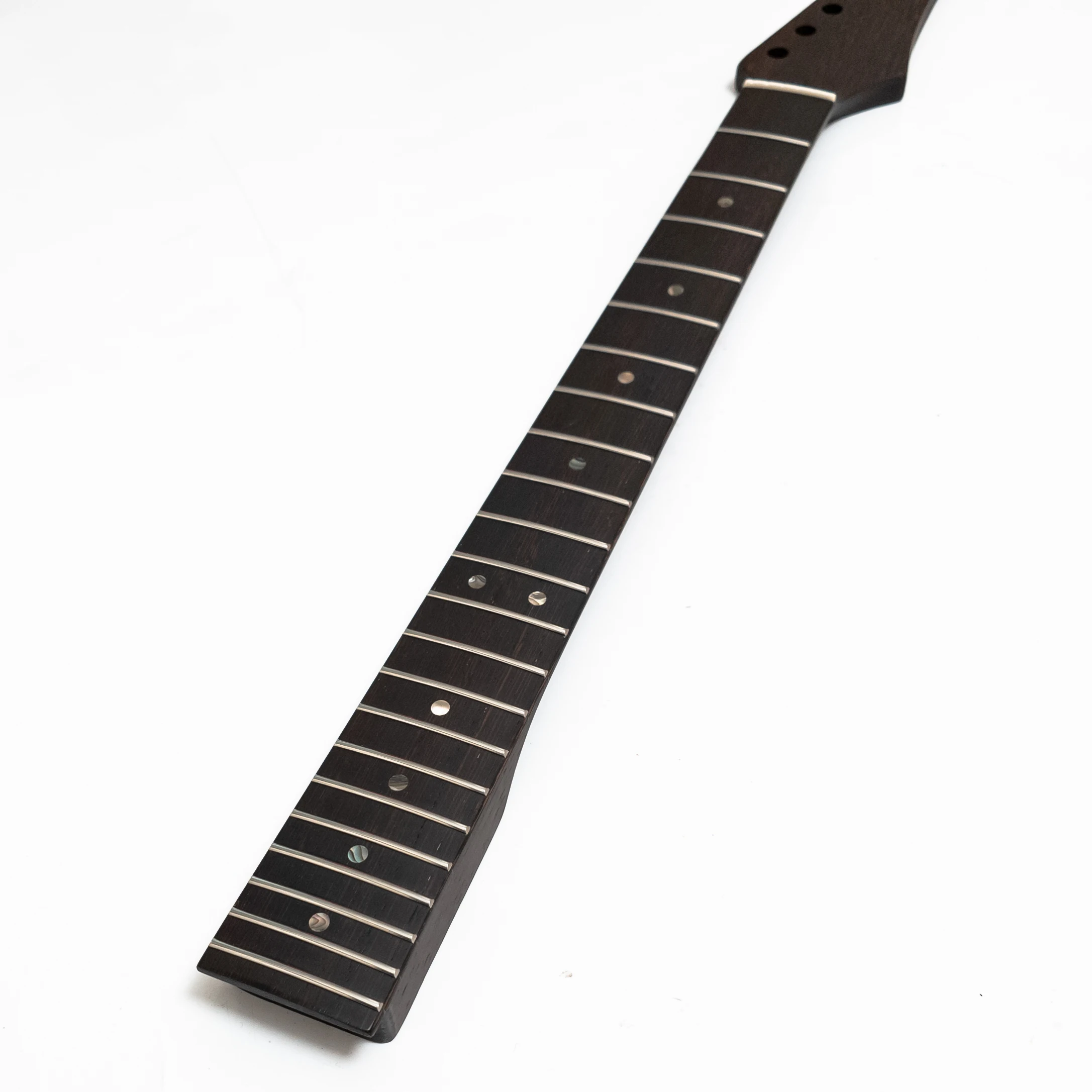 24 Frets Electric Guitar Neck Wenge Neck Fingerboard Locking Nut Stainless Steel Frets Replacement Guitar Neck