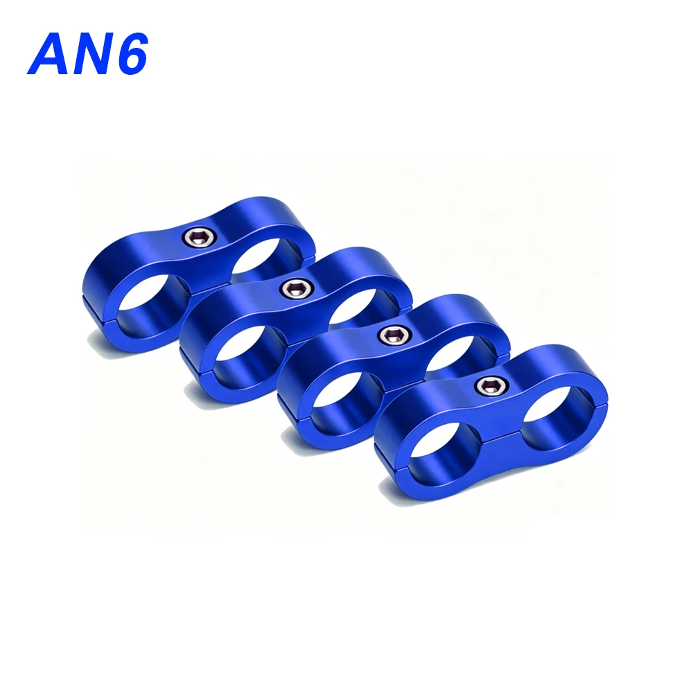 4-teiliges Aluminium-Leitungstrenner-Set Universeller Billet-Öl-, Kraftstoff- und Wasserschlauch-Trenner-Klemme Passend für AN4 AN6 AN8 AN10 – Detail 8