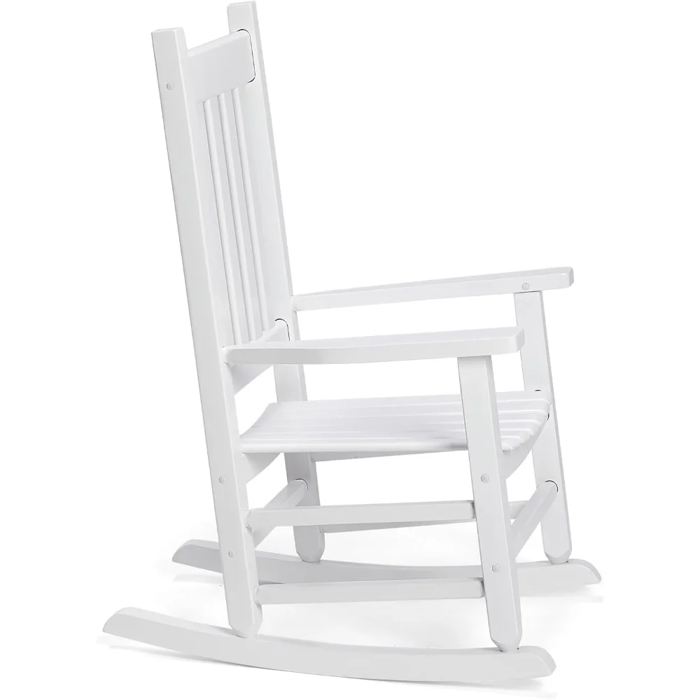 Children Chairs ,Wood Porch Rocker - Perfect for Indoor or Outdoor All Weather Porch Rocker for Garden, Children Chairs