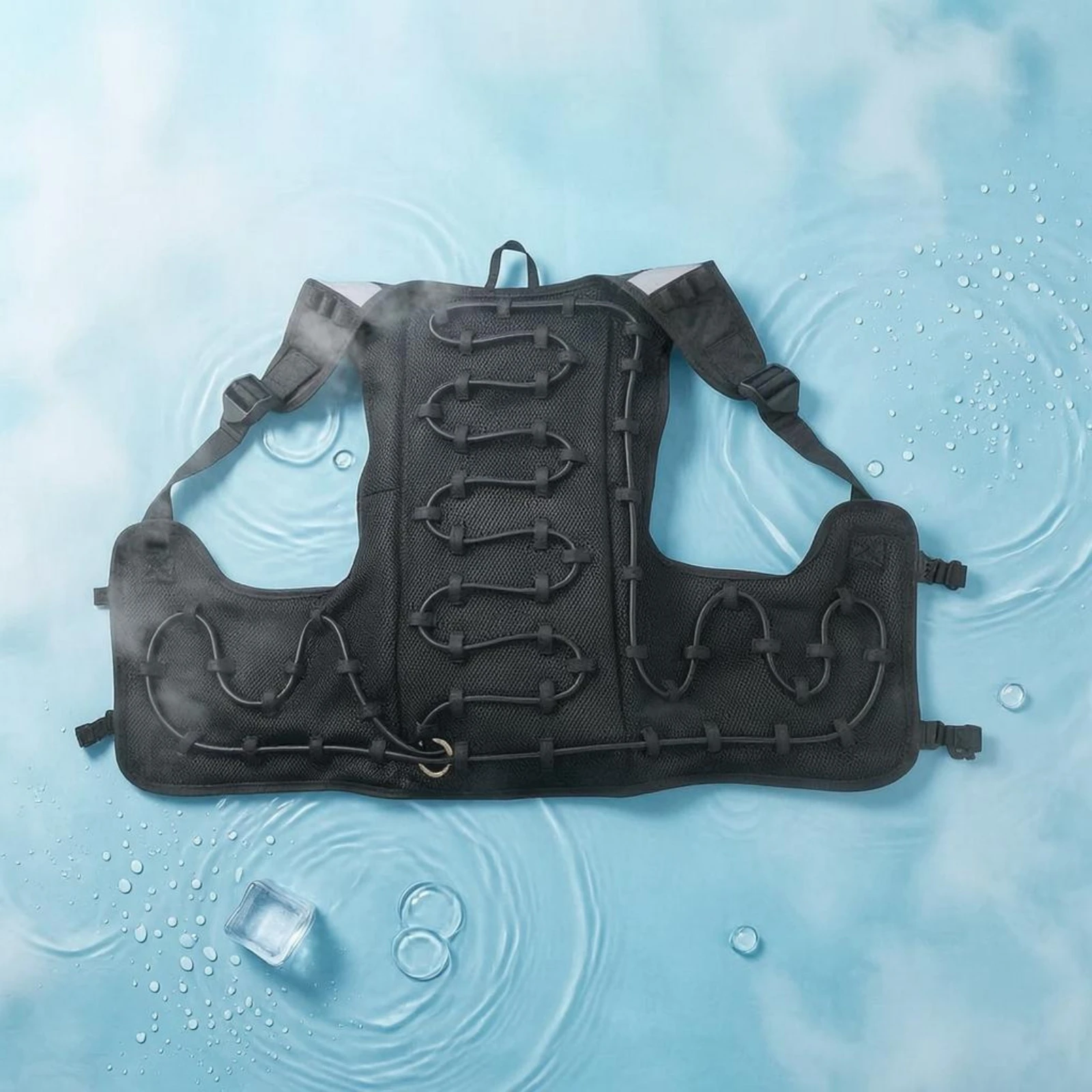 Water Cooling Vest Handshands-off Mesh Cooling Vest Body Cooler Clothing Portable Reusable