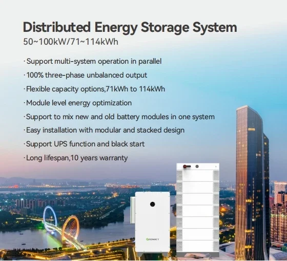 Growatt 50kWh 100kWh All in One BESS WIT Series 50KW 75KW 100KW Hybrid Solar Inverter and APX Energy Storage Battery System Set