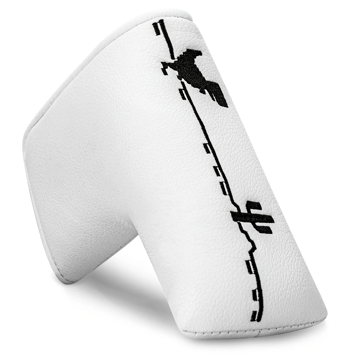 

Dinosaur & Crossbones Golf Putter Cover - Compatible for Blade Heads, Soft Lining Closure Headcover, Durable Golf Club Accessory