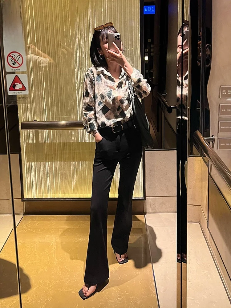 

Брюки-клеш Bla Slim Fit: Простые, стильные, повседневные, эластичные, для женщин, осень 2023