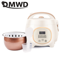 1.6L Household Electric Rice Cooker 1-2 Persons Non-stick Cooking Pot Meals Food Warmer 24-Hour Reservation Keep Warm Soup Stew
