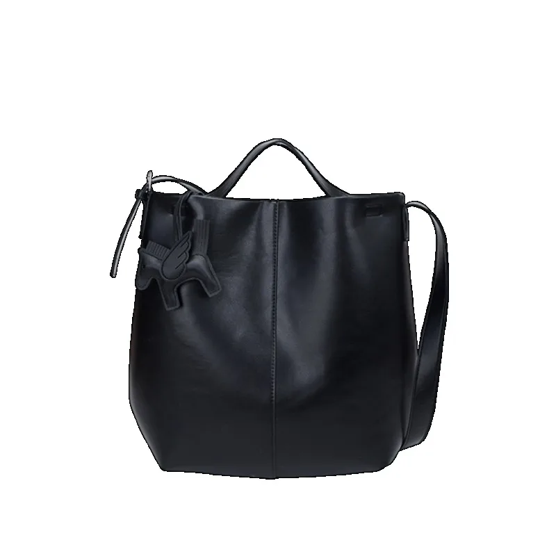 

Elegant Classic Diaper Bag Vintage Original Leather Satchel Large Capacity Solid Color Messenger Purse For Commuter Women
