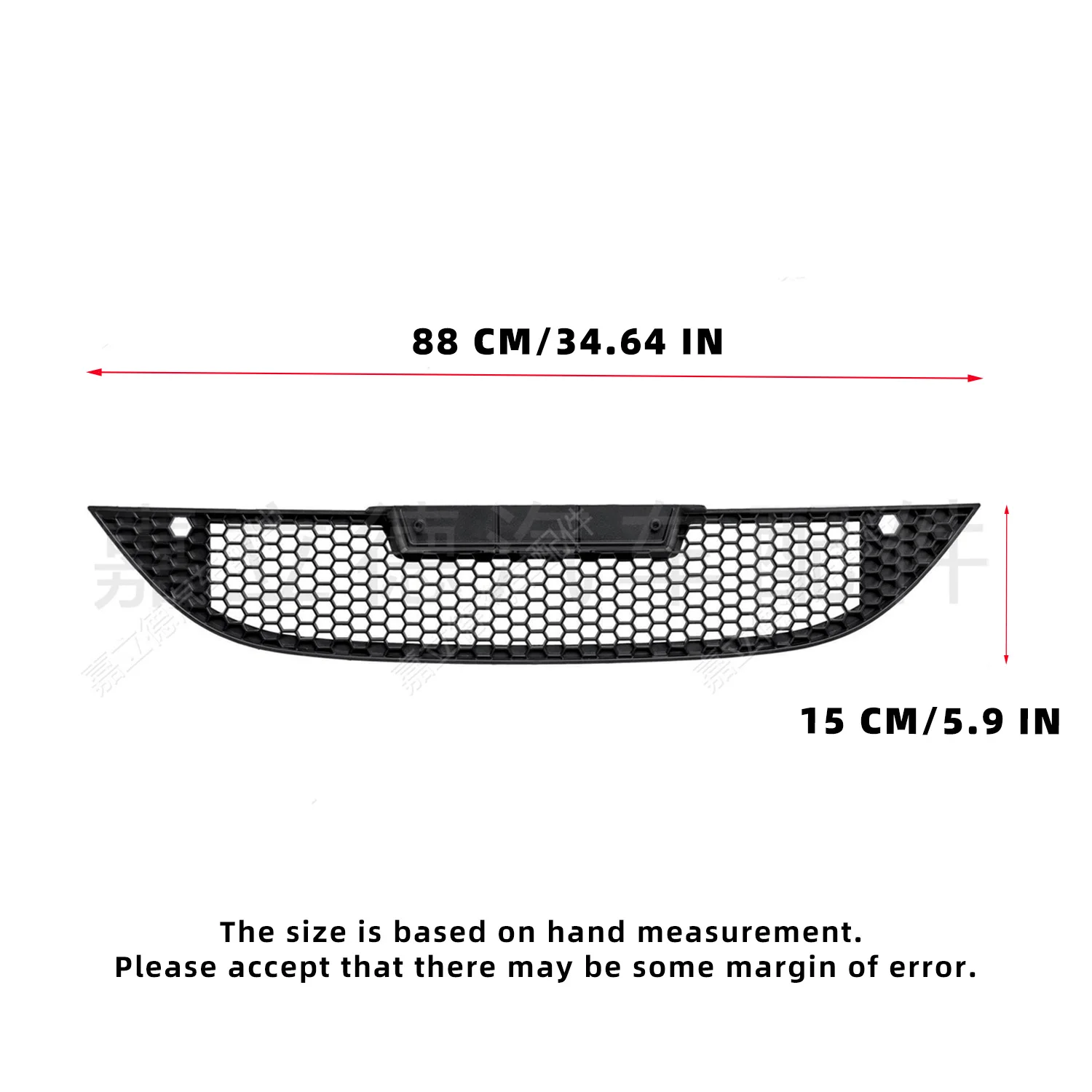 For Seat Leon MK2 2005 2006 2007 2008 2009 Front Bumper Grille Lower Center Grid Grill 1P08536679B9