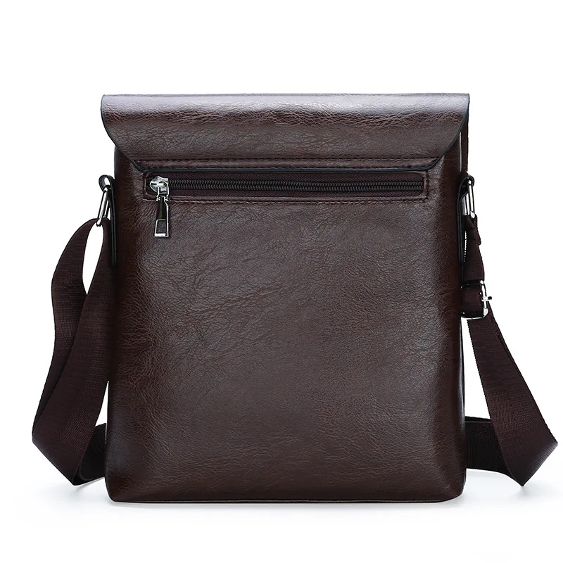 Luxury Brand Vintage Messenger Bags Men Leather Shoulder Bag Male Handbag Brown Black Side Bag Business Crossbody Bag For Men