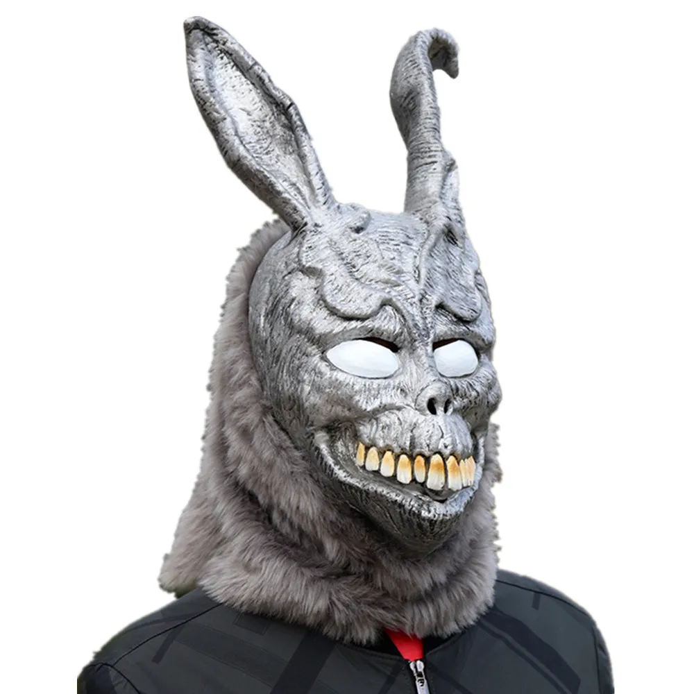 

Ghost Rabbit Frank Cosplay Halloween Party Realistic Latex Headgear 3D Mask Prom Dress Up Adult Mask