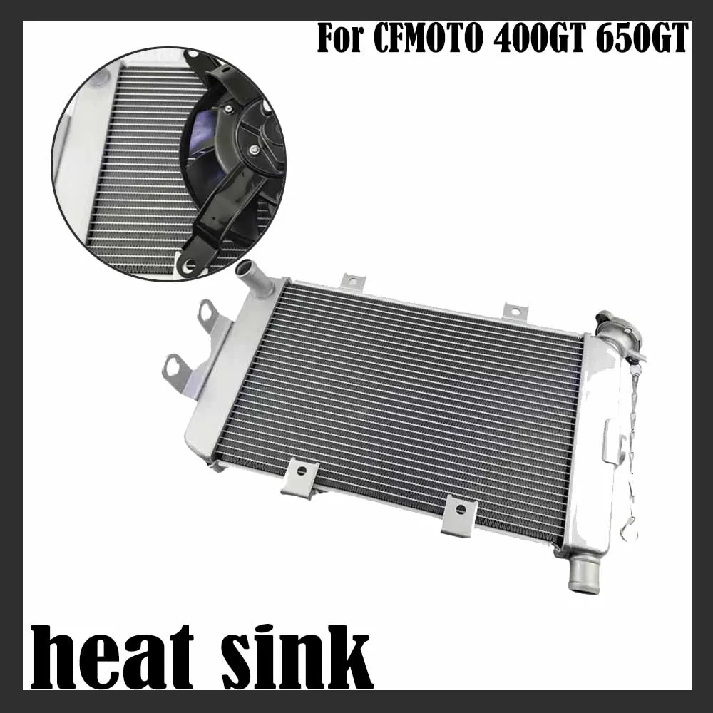 Для CFMOTO 400GT GT400 650GT GT650 мотоцикл оригинальный радиатор радиатора основной радиатор водяной охладитель вентилятор Для CFMOTO 400GT GT400 650GT GT650 мотоцикл оригинальный радиатор радиатора основной радиатор водяной охладитель вентилятор