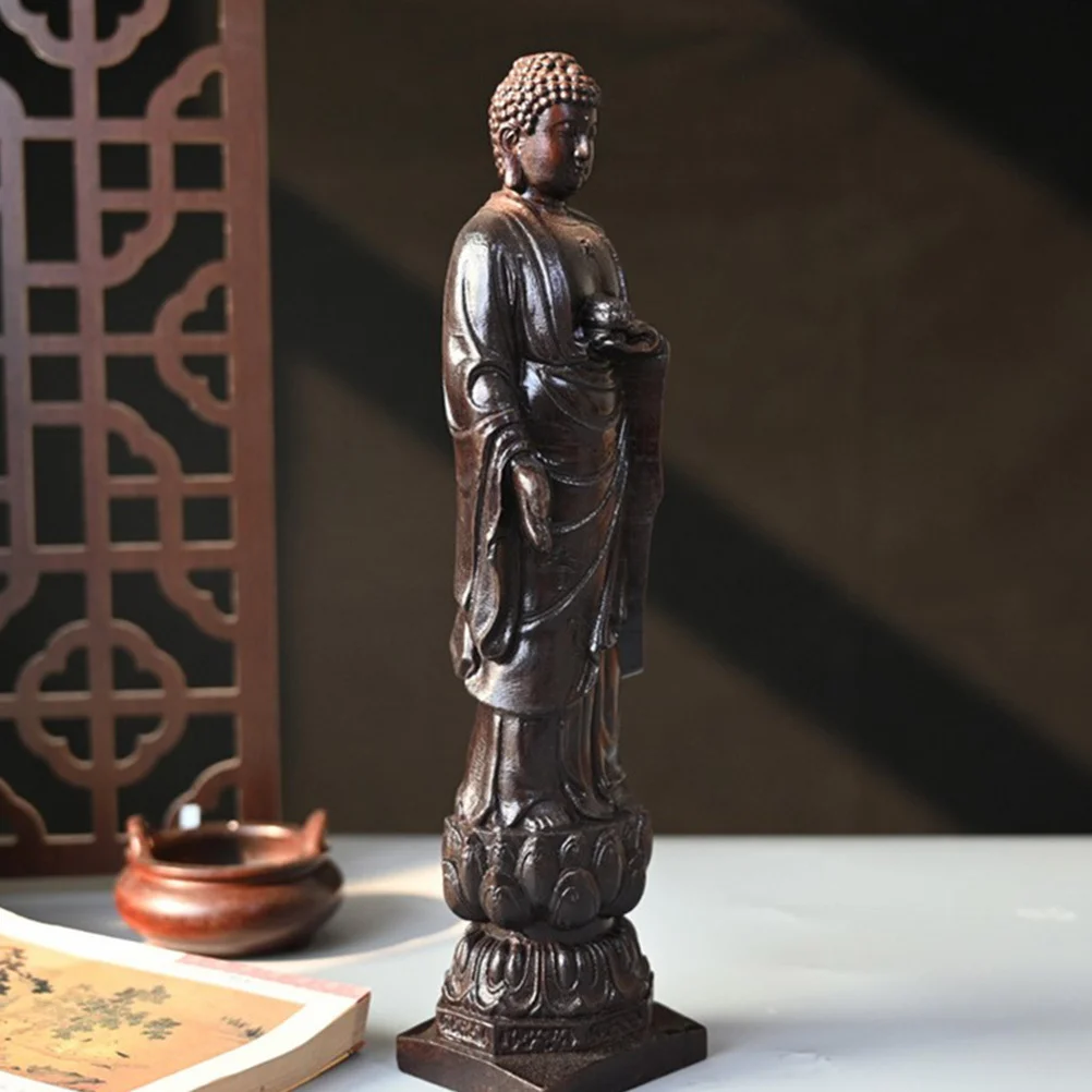 Sandalwood For Home Temple Zen Room Meditation Room Buddha Statues For Home Decor Ornament Wooden Sculpture Decor