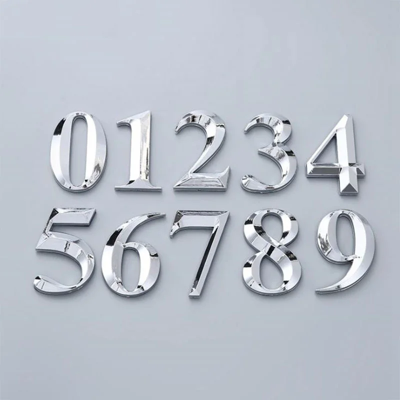 NEW Self Adhesive Door Number Sign House Number Digit Apartment Hotel Office Sticker