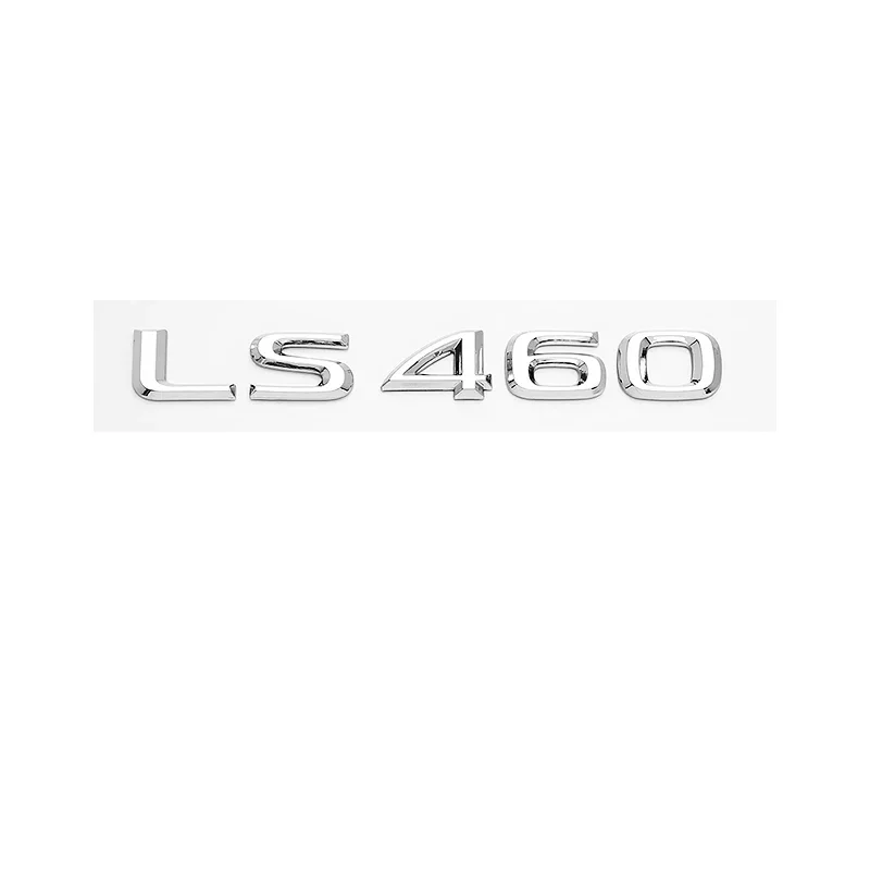 3D Chrome Glossy Black ABS Letters LS350 LS400 LS460 LS460L LS500 LS500h HYBRID Emblem For Lexus Car Trunk Logo Badge Sticker