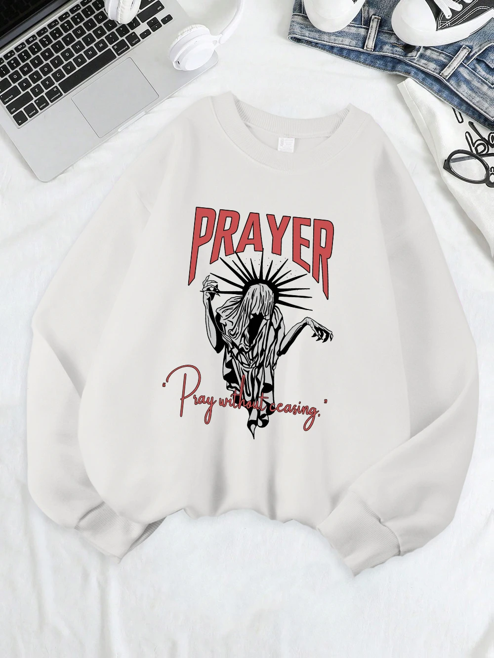 Sweat-shirt à capuche chaud en polaire pour femme, pull ample à col ras du cou, basique, vêtements de sport, hiver