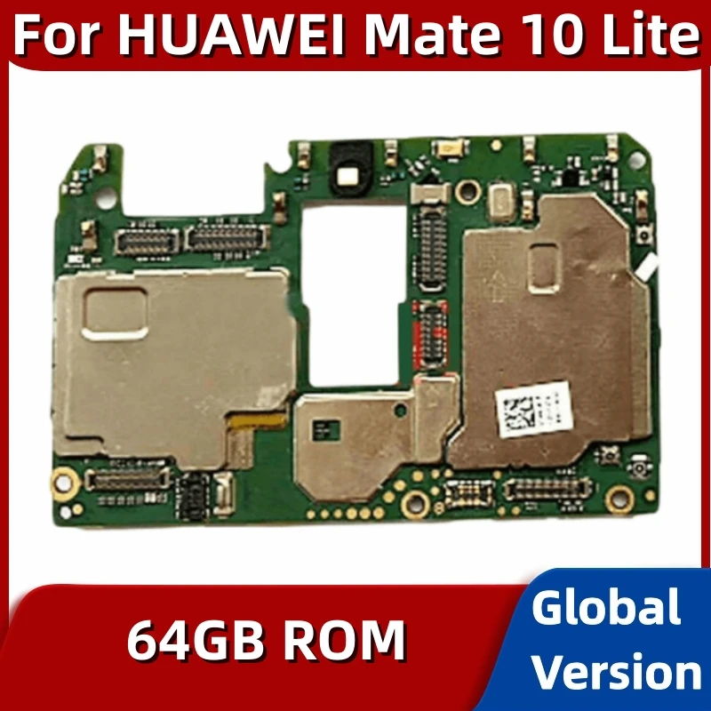 Motherboard for Huawei Mate 10 Lite, 64GB, Global ROM, Original Unlocked Logic Board, with Kirin 659 Processor