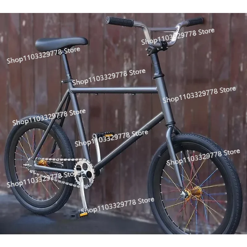 شعبية 20 بوصة الكربون الصلب الثابتة والعتاد دراجة نوعية جيدة دراجة حيلة في الهواء الطلق الشارع الرياضة الدراجة #3
