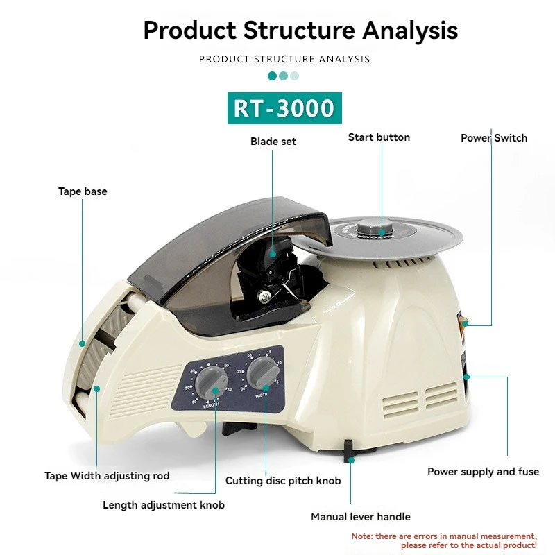 RT-3000 Máquina cortadora de cinta de alta temperatura de disco completamente automática Máquina de embalaje Máquina cortadora de adhesivo Máquina cortadora de papel